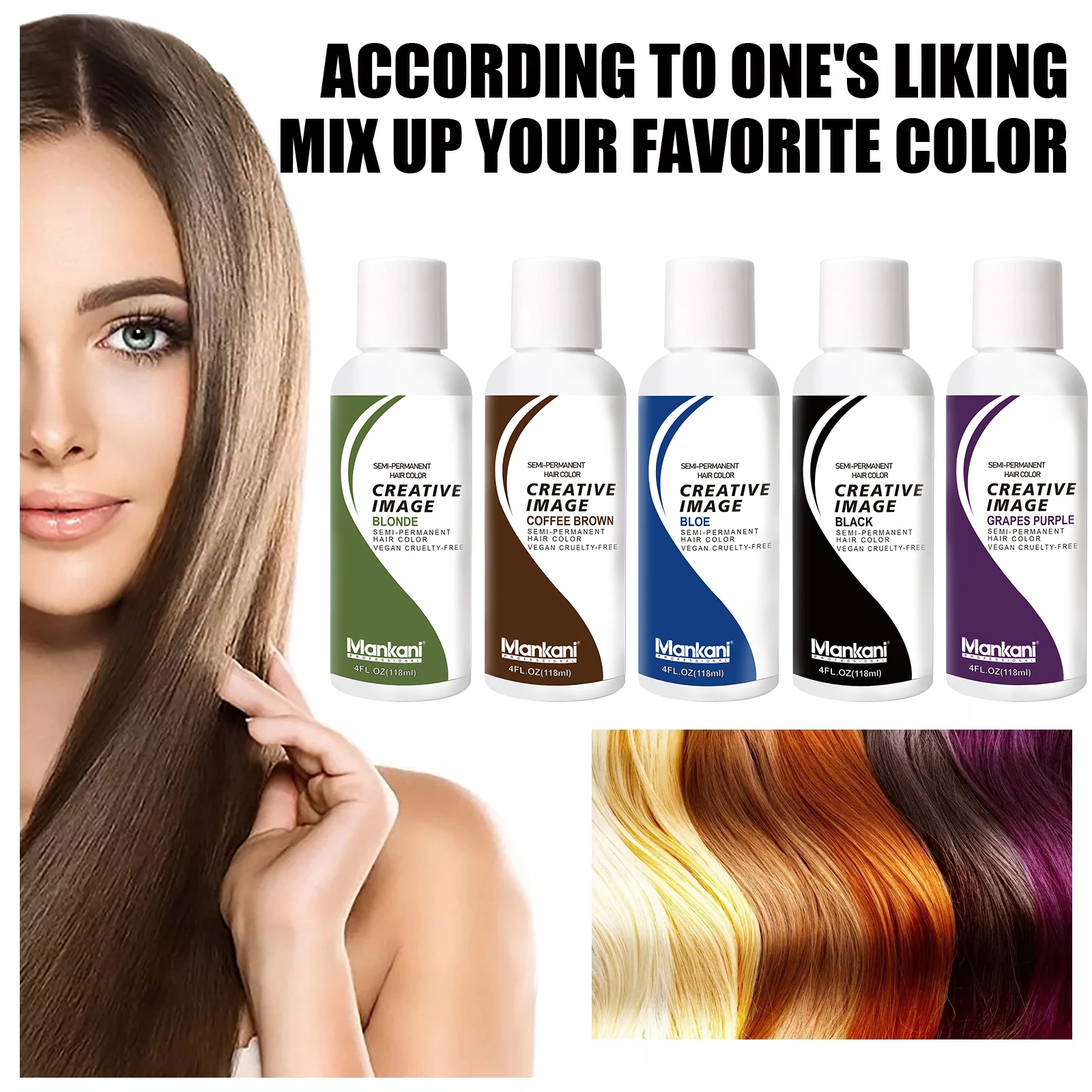 OEM Wholesale Silky Red Hair Color Dye Permanent Hair Dye Vegan Semi Permanent Hair Dye Color
