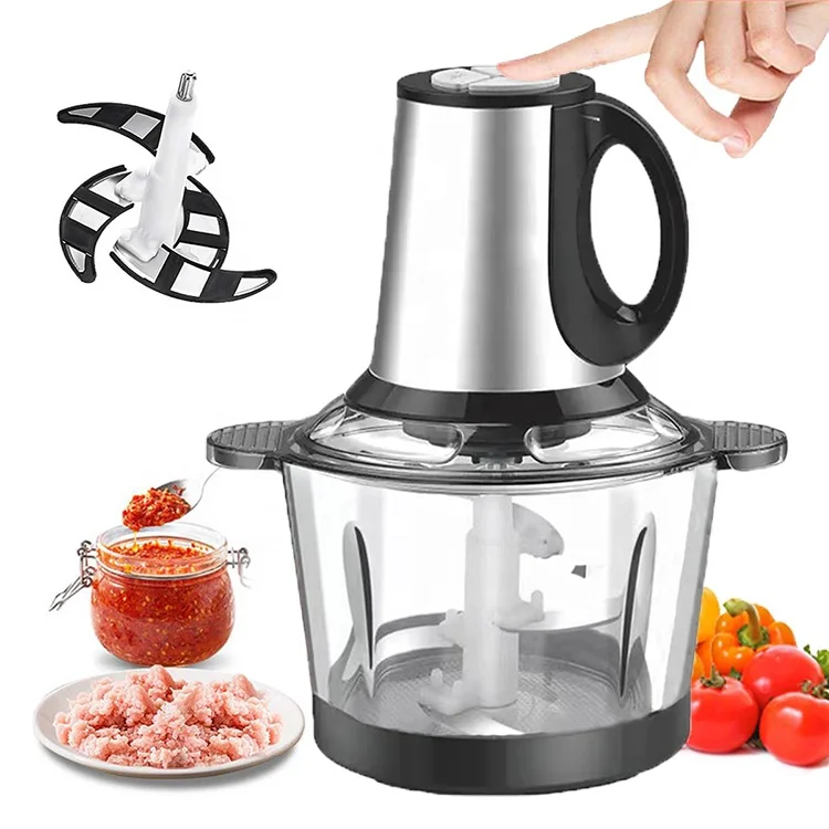 Wholesale 3L Electric Meat Chopper Multi Function Food Processor Glass Meat Grinder