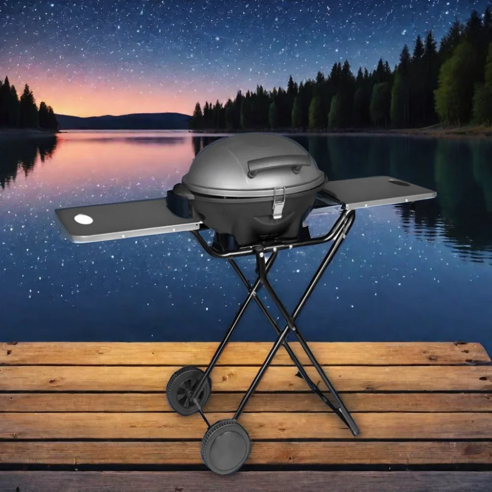 New outdoor garden courtyard home kitchen cabinet camping electric BBQ grill portable smokeless