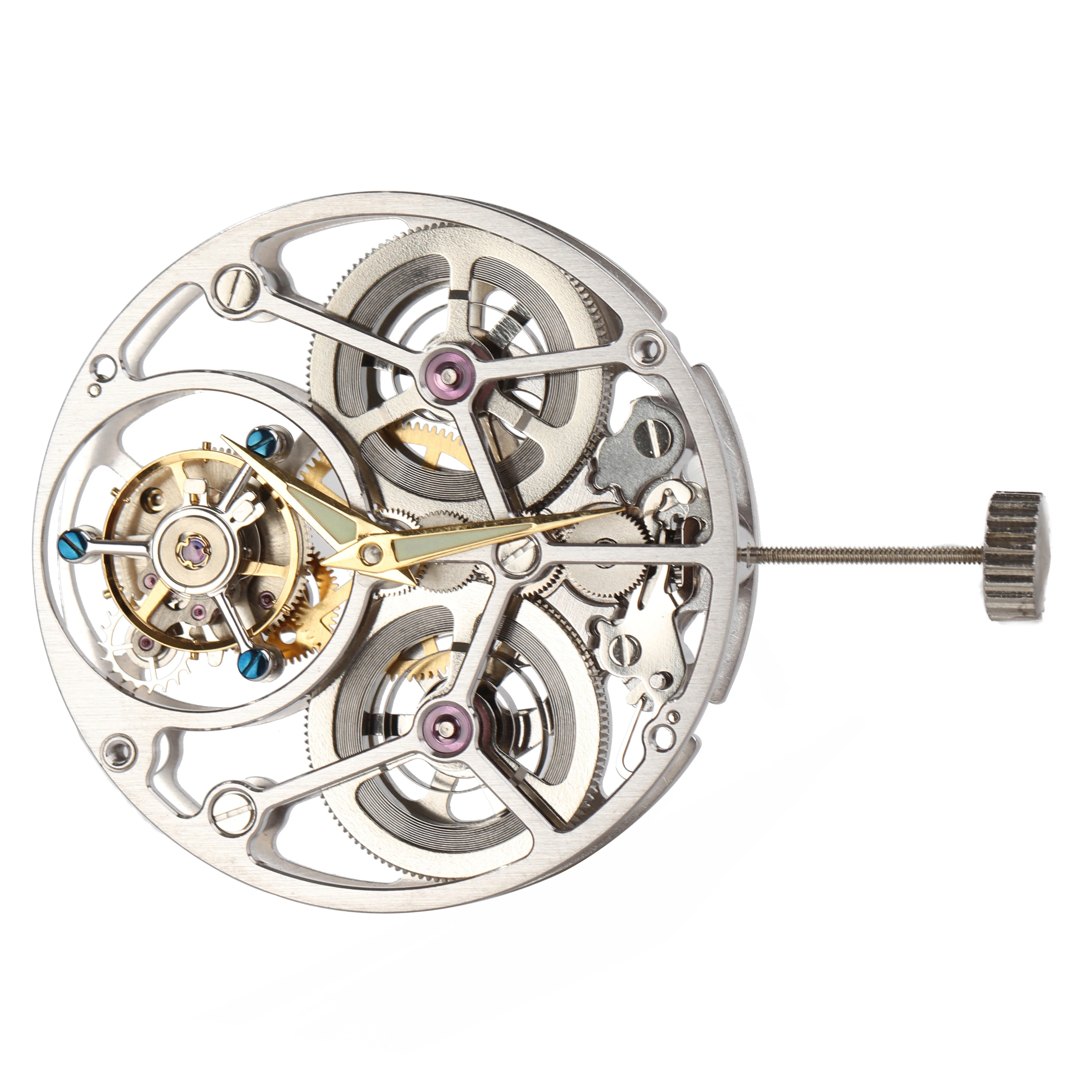 Real Luxury Skeleton Flying Tourbillon Movement With Manual Winding OEM Tourbillon Watch Movement