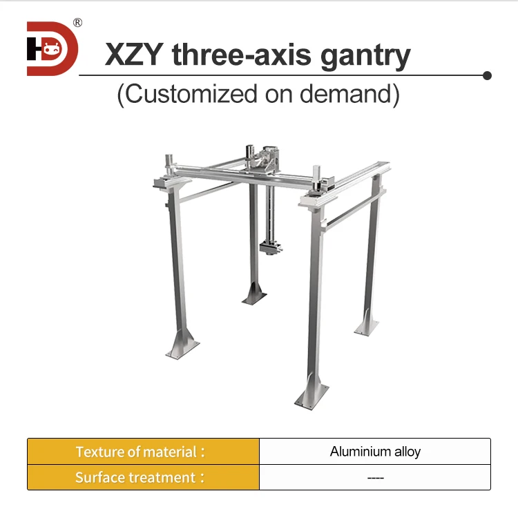 XZY heavy-duty palletizing gantry truss manipulator long stroke linear gear rack module cross guide slide table