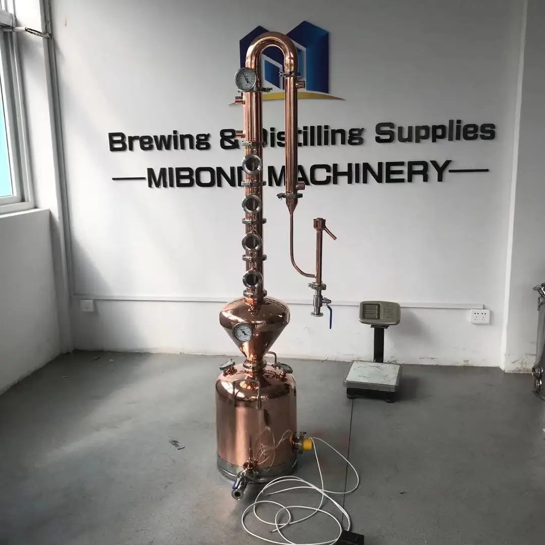 Home use small red Copper column still distillation equipment for sale