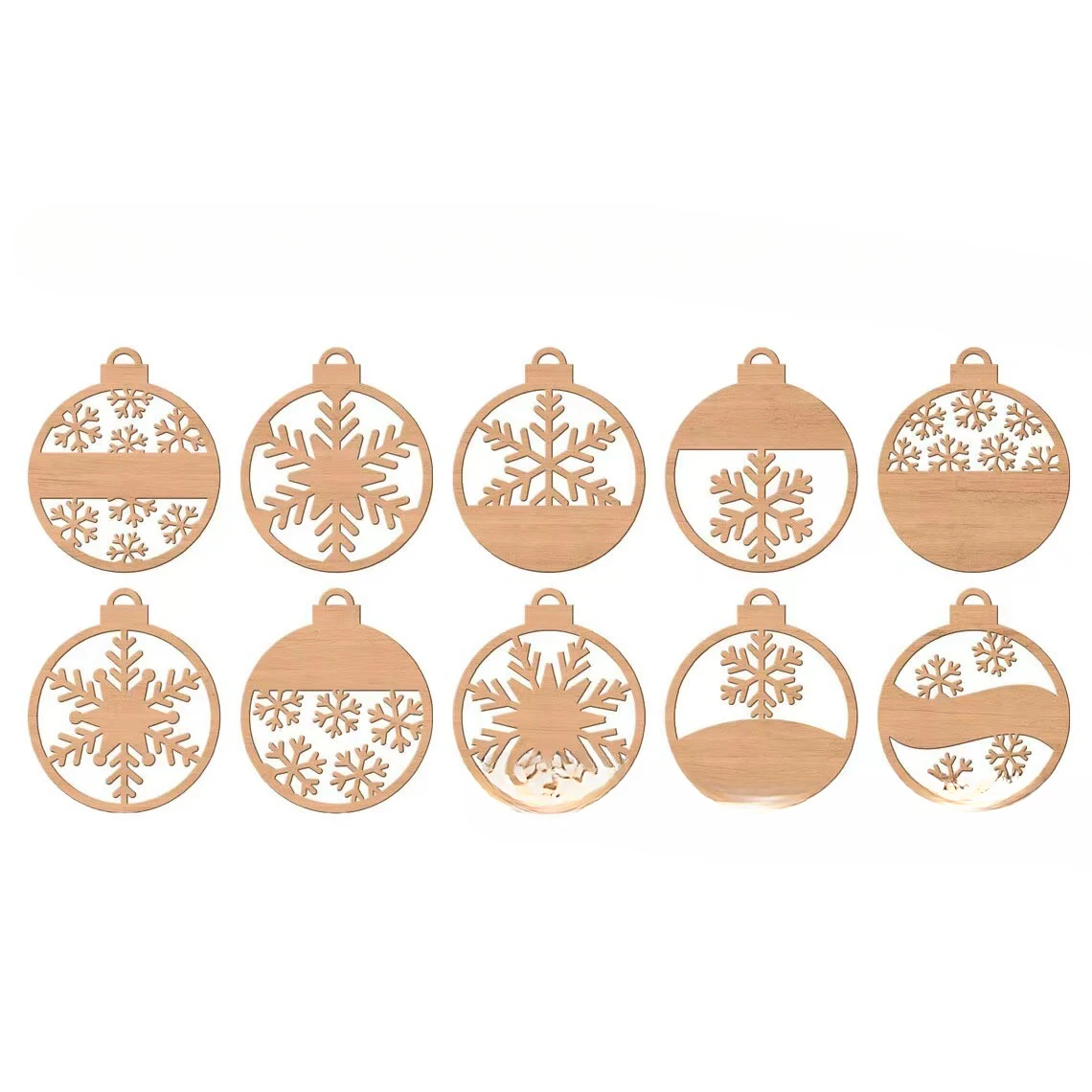 Wholesale Wooden Christmas Ornaments Popular Wooden Christmas Tree Decorations and Hanging Tags for Home Decor Dropshipping