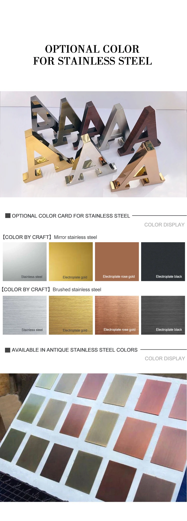 Xizheng Factory Wall Mounted Stainless Steel Metal Address  Signage