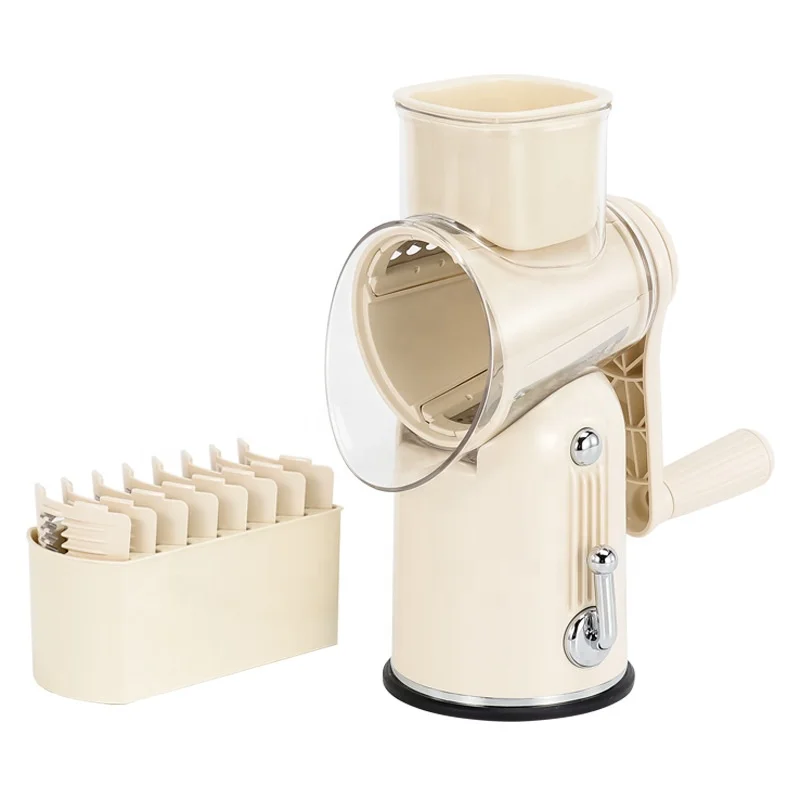 5 In 1 Rotary Cheese Grater Multi-functional Food Grinder Super Quality Rotary Drum Garter Vegetable Slicer