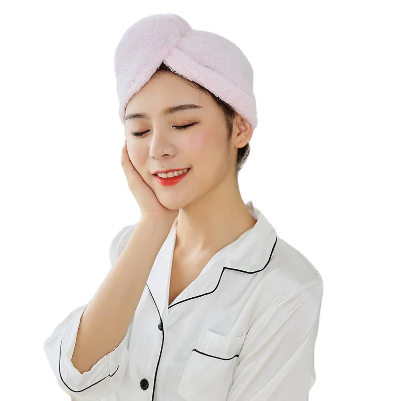 
Wholesale high quality bamboo fiber thick shower cap strong absorbent dry hair cap 