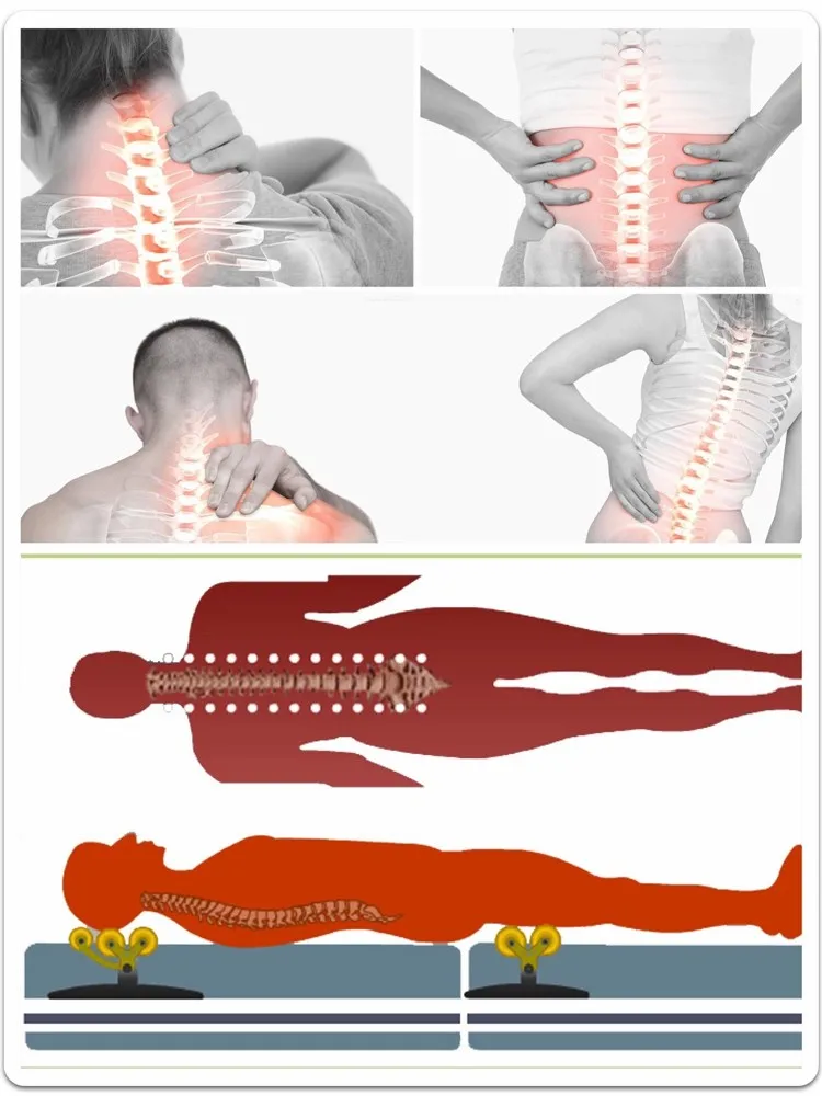Hot Selling uga best Korea chiropractic far infrared red light massage table electric thermal therapy massage jade roller bed