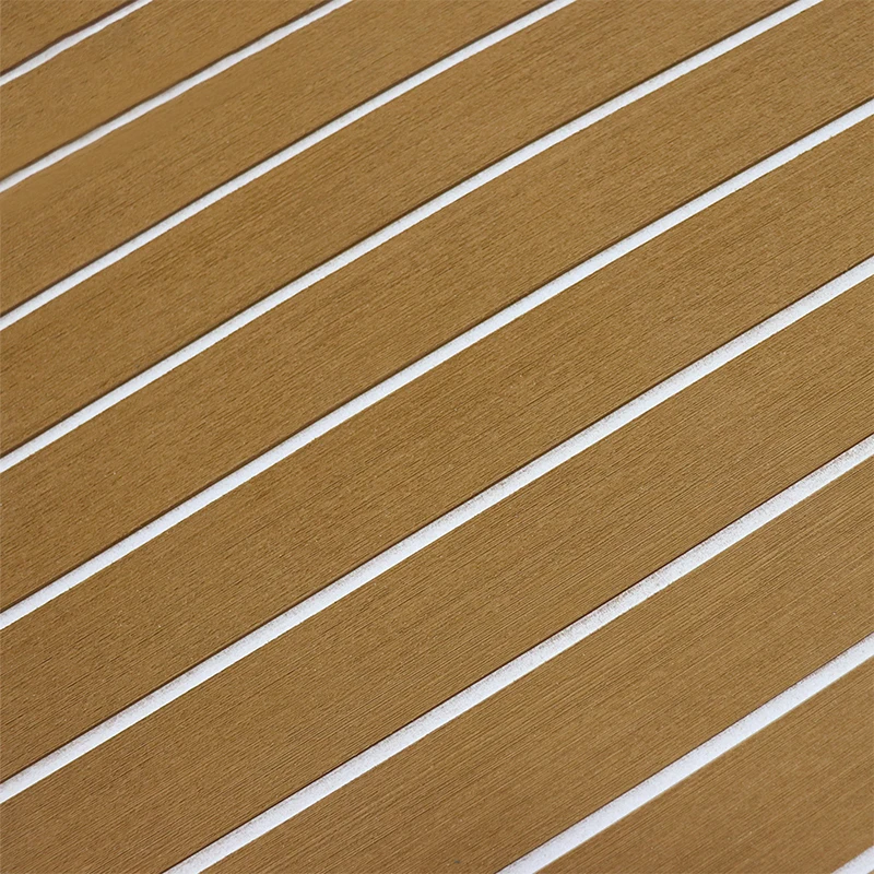 Melors  Light Brown and White Marine Decking Wooden Color Boat Flooring Non-slip