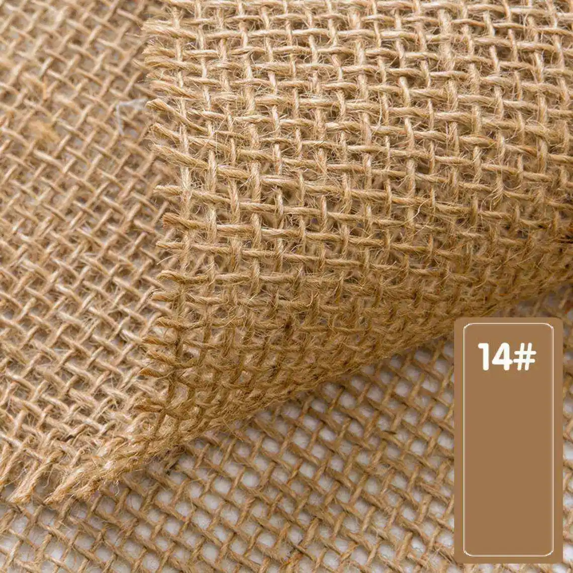 JIAHE Cheap Price Eco Friendly Burlap Jacquard Linen Jute Fiber 100% Jute Fabric