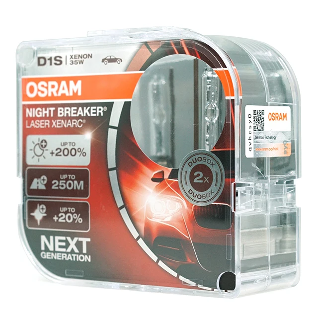 OSRAM D1S Xenon Hernia Lamp 12V Night Breaker Laser Next Generation Super Bright Car Headlight Original HID 35W (2