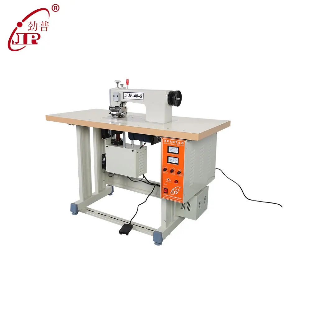 Single motor customized roller flower wheel single pneumatic press high quality ultrasonic sealing sewing making machine