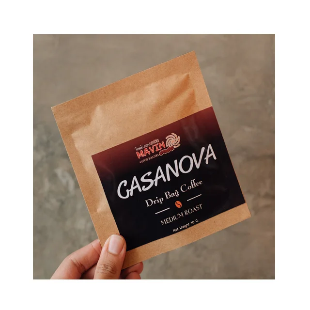 
Casanova Drip Bag Mavin Roasted Coffee Bean from Thailand Blend Coffee Medium Roast 