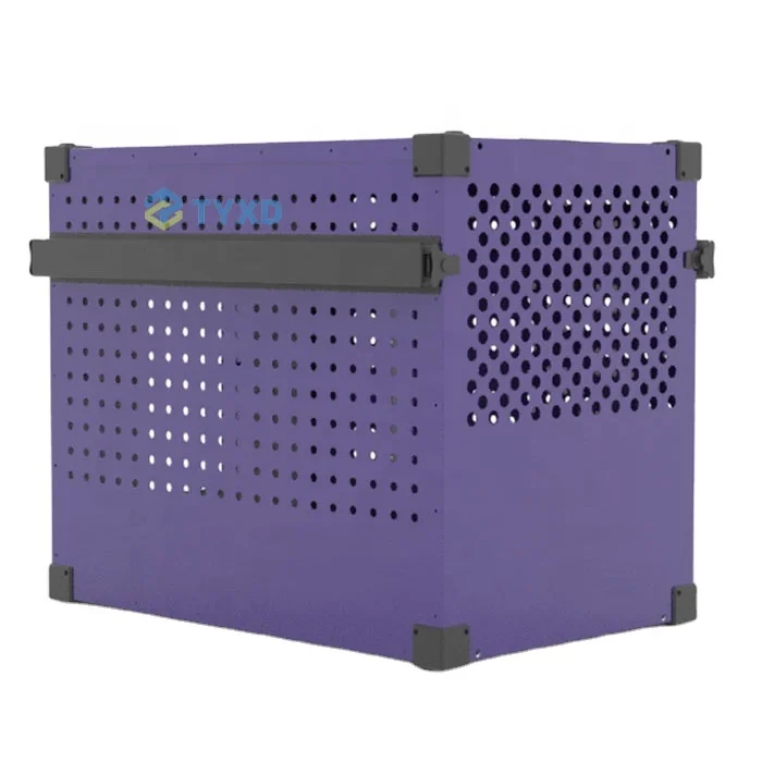 TYXD Purple Stackable Heavy Duty Dog Crate Kennel Homey Pet Cages for Large Medium Dogs for Wholesale