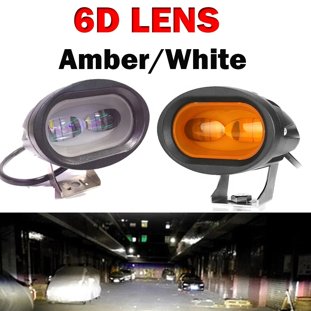 6D 20W LED Work Light Bar Car Driving Fog Spot Light Offroad LED Work Lamp Vehicle Truck SUV ATV Led 12v