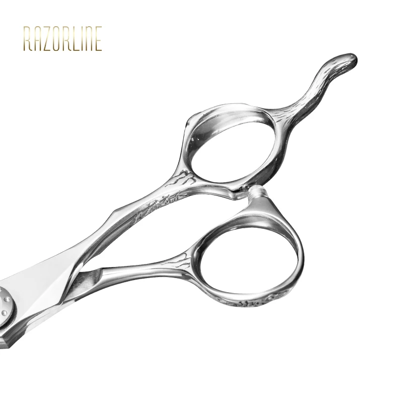 Unique Handle Design Cutting and Thinner Blade Super 440C Professional Hair Cutting Scissors Set
