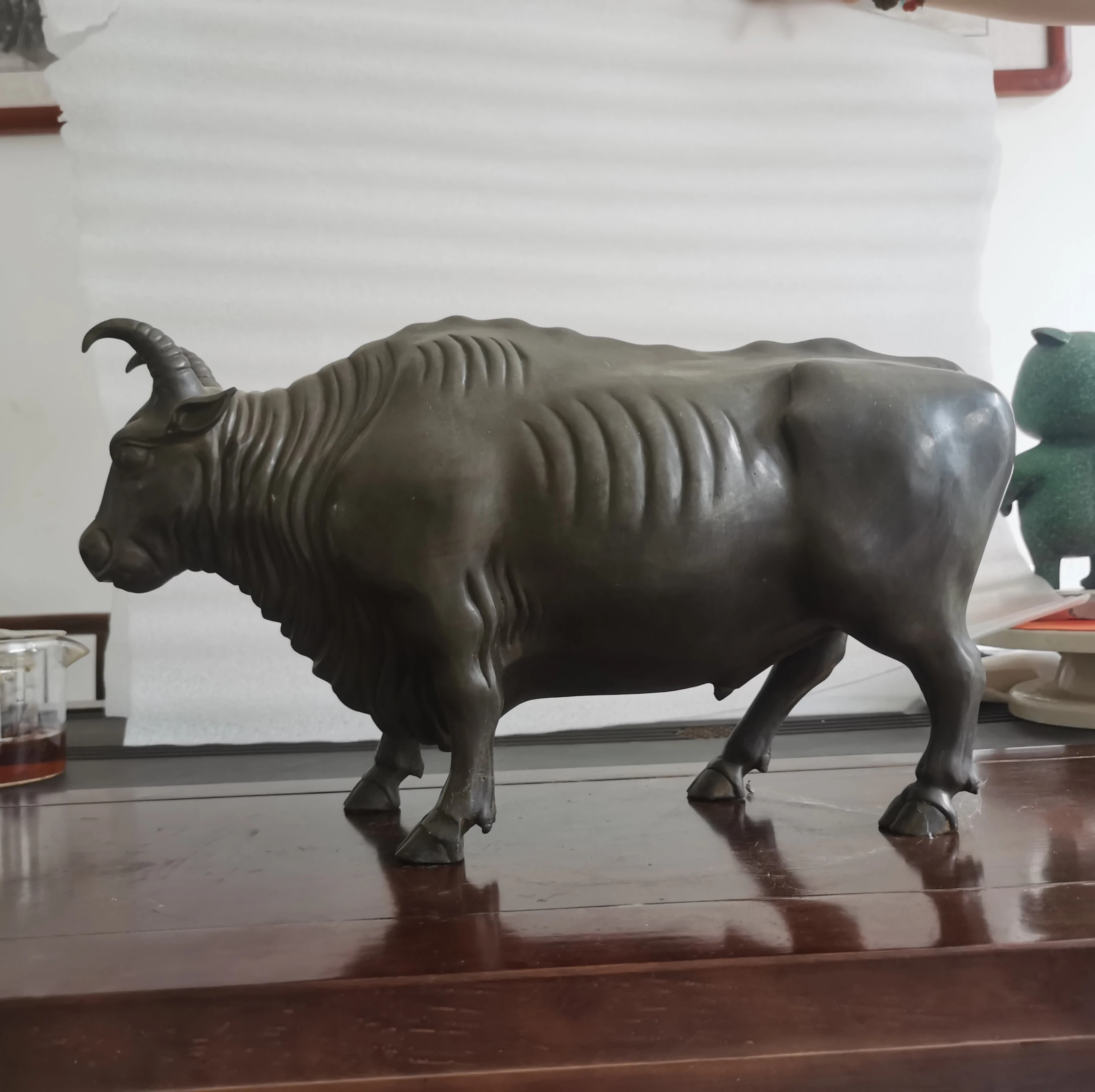 Статуя животных современный стиль скульптура полированный металлические изделия бронзовая