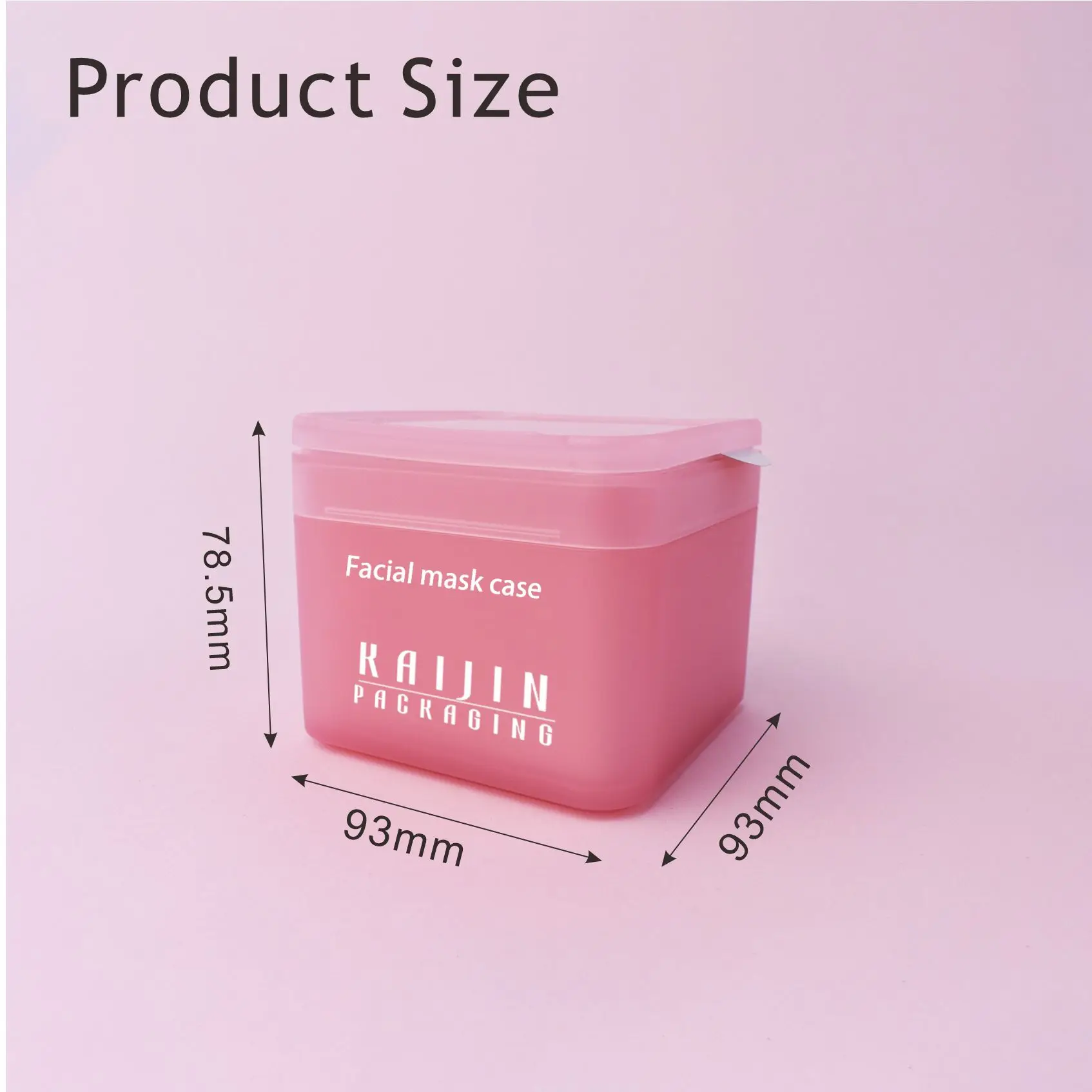 Cosmetic empty square skin pad jar replacement liner cotton sheet plastic jar moisturizing cleansing container with tweezers