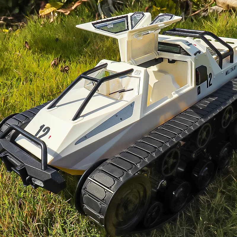 1:12 2.4G High speed drift tank military police open double door cool car remote control rc tank
