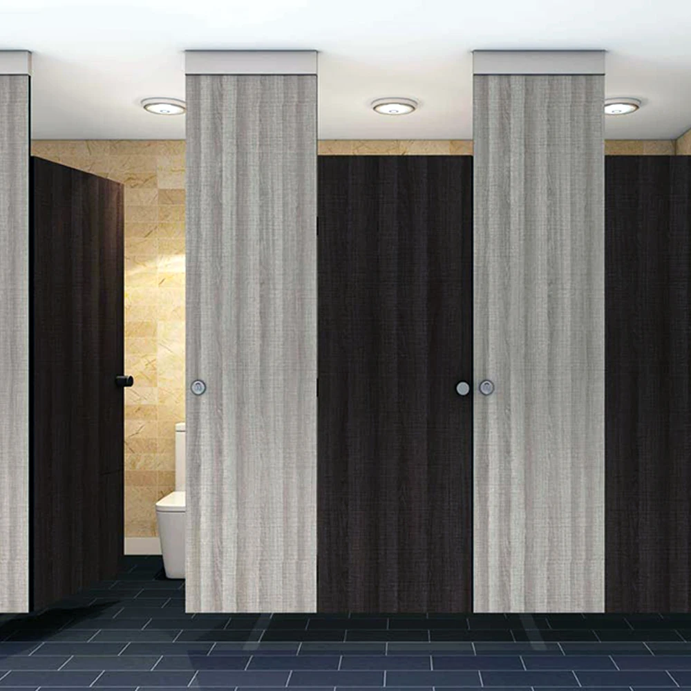 Plastic Laminate Office Toilets phenolic Compact Hpl Toilet Partitions bathroom Cubicles Toilet In Stall
