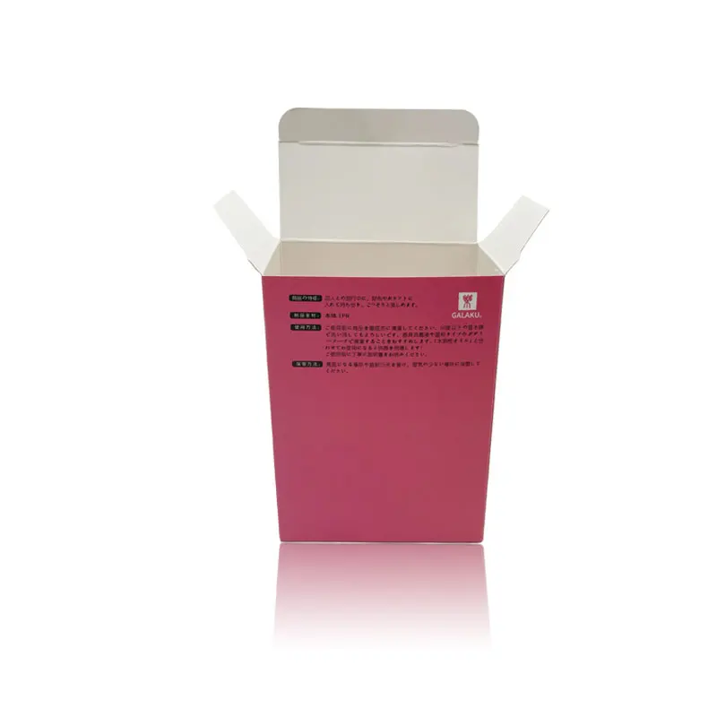 Free Design Custom Coated Paper Box for Amazon Product Packaging Folding Pink Matte Recyclable Box for Sex Toy
