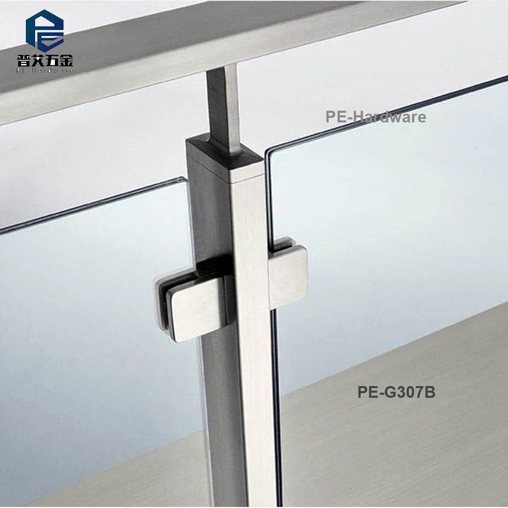 new design floor mounting stair glass balustrade