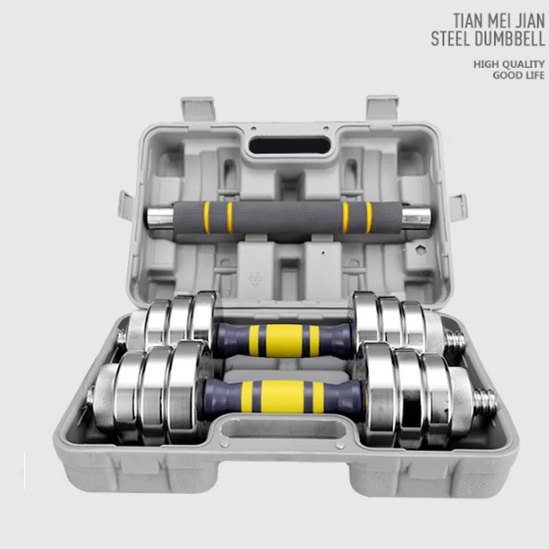 
Hot sell Custom 10kg-40kg Adjustable dumbbell set Foam handle weight barbell set 