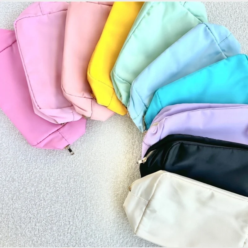 Wholesale Logo Luxury Toiletry Bag Beauty Makeup Bag Custom Ladies Nylon Cosmetic Bag