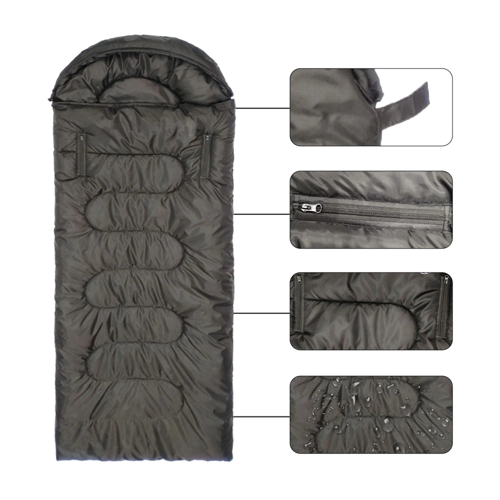 Simple Cheap Wholesale Waterproof Sleeping Bags Winter Camping Outdoor Wearable Sleeping Bags 4 Seasons for Cold Weather