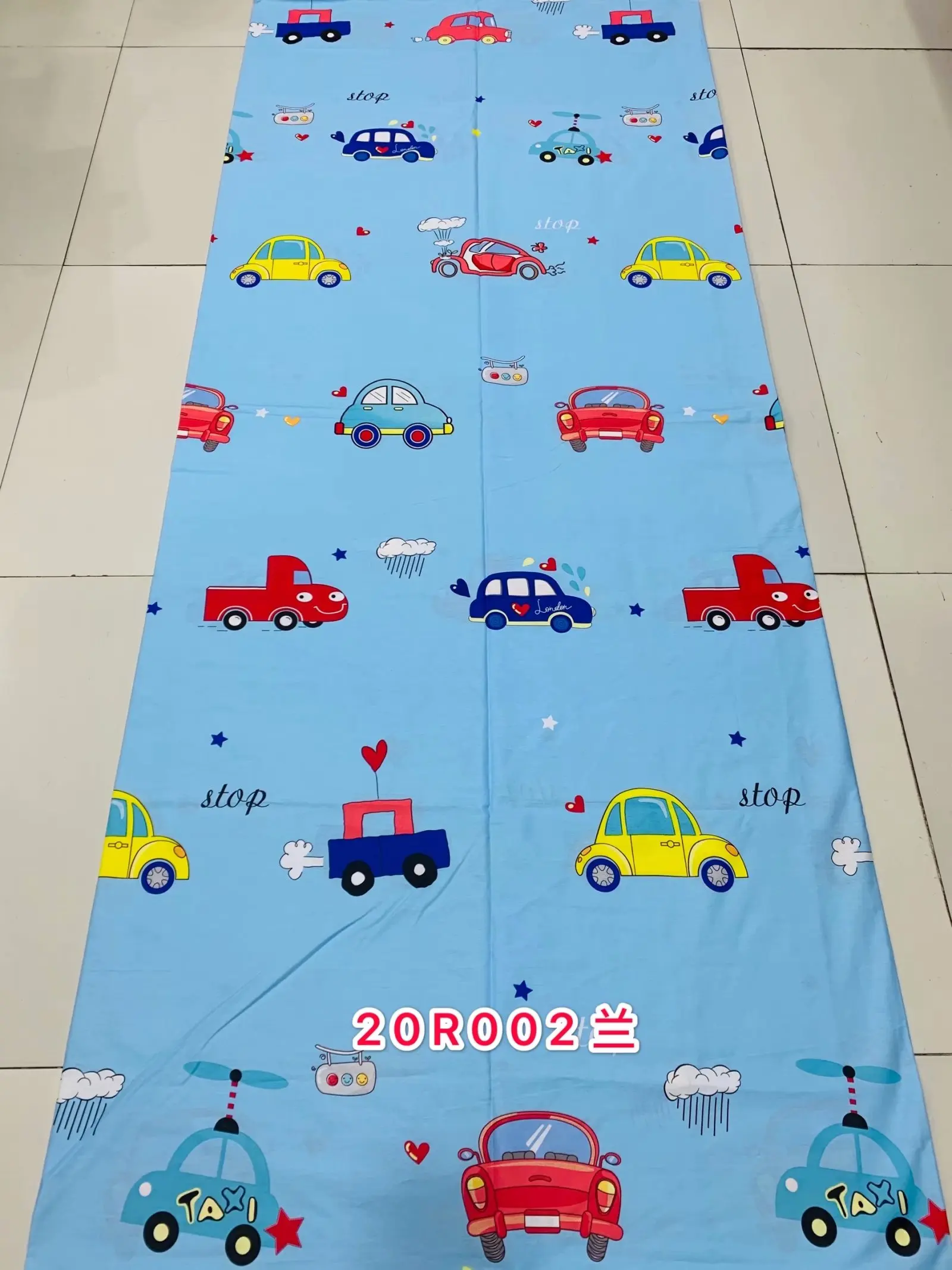Hot sell low price cartoon design 100% egptian cotton print fabric bedsheet set for children bedroom bed