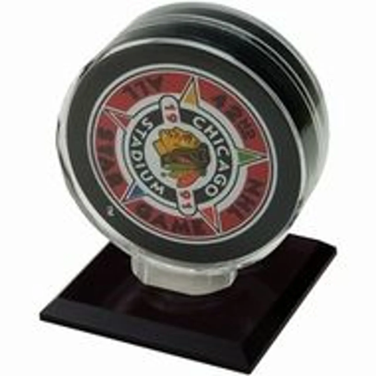 Acrylic Black Base Hockey Puck Souvenir Display Case Free Engrave Autograph Collectibles Ice Hockey Display Holder