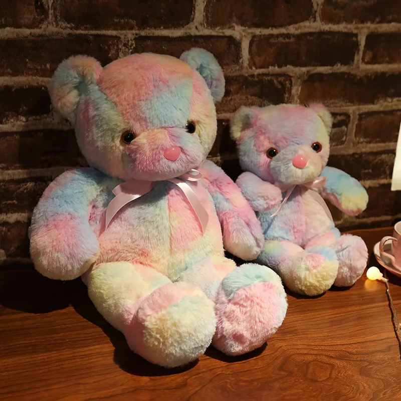Lovely LED Coloful Bear Plush Toys Stuffed & Plush Toy Animal Popular Bear Plush Toy Cartoon Teddy Bear Doll for Decoration