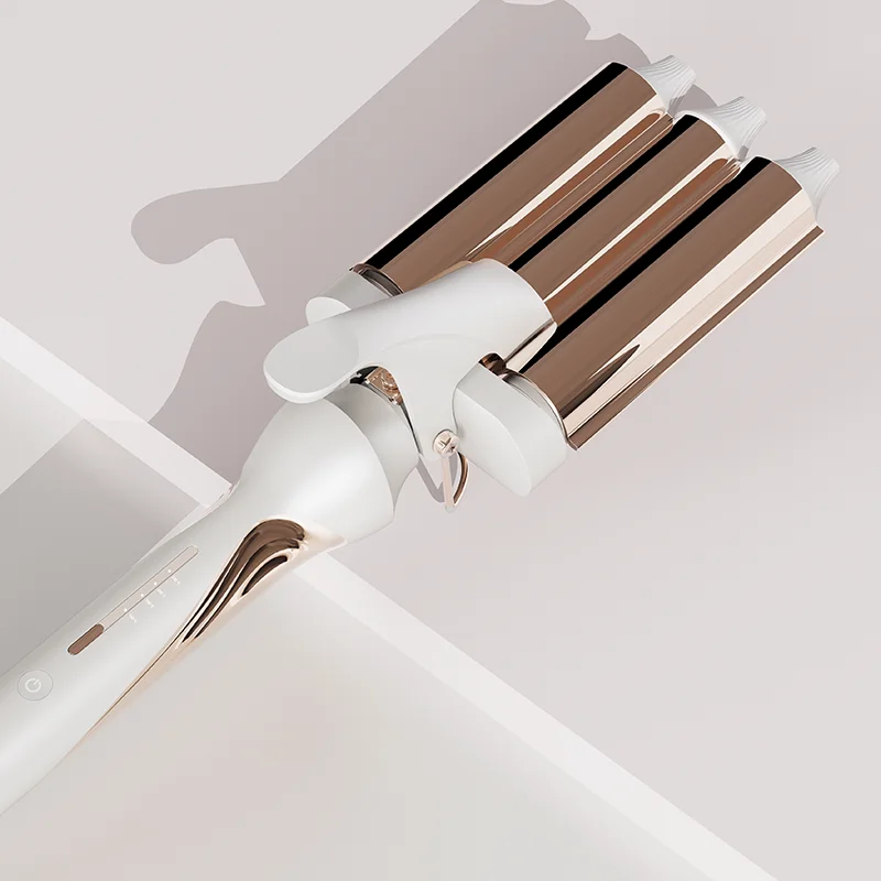 New Design Styling Salon Three Barrel Temperature Control Fast PTC Heat Hair Wave Curling Iron Curler Curly Machine
