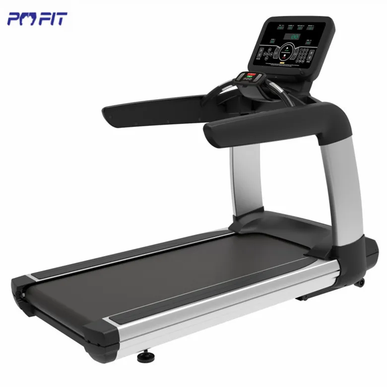 Commercial used running machine gym fitness cardio exercise treadmill bodybuilding 3hp motor treadmill with tv (1600311413615)