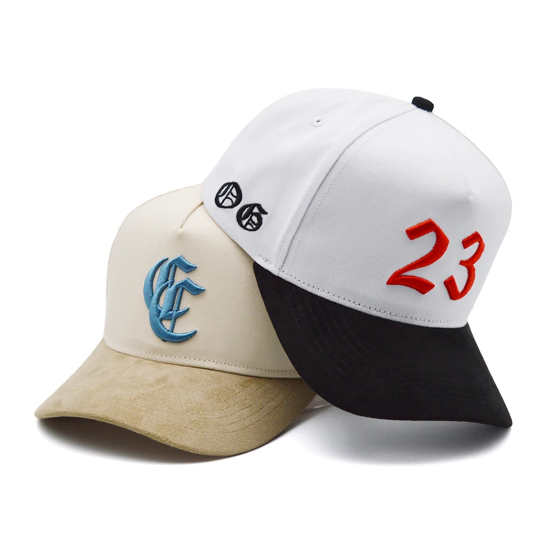 Custom Suede Baseball Cap Custom Logo 5 Panel Baseball Cap Custom 1 Baseball Cap