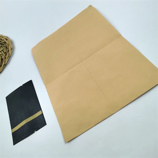 PLASTIC FREE! Custom Eco-friendly Kraft Paper Hotel Dry Amenities Hygienic Sanitary Bag for Women