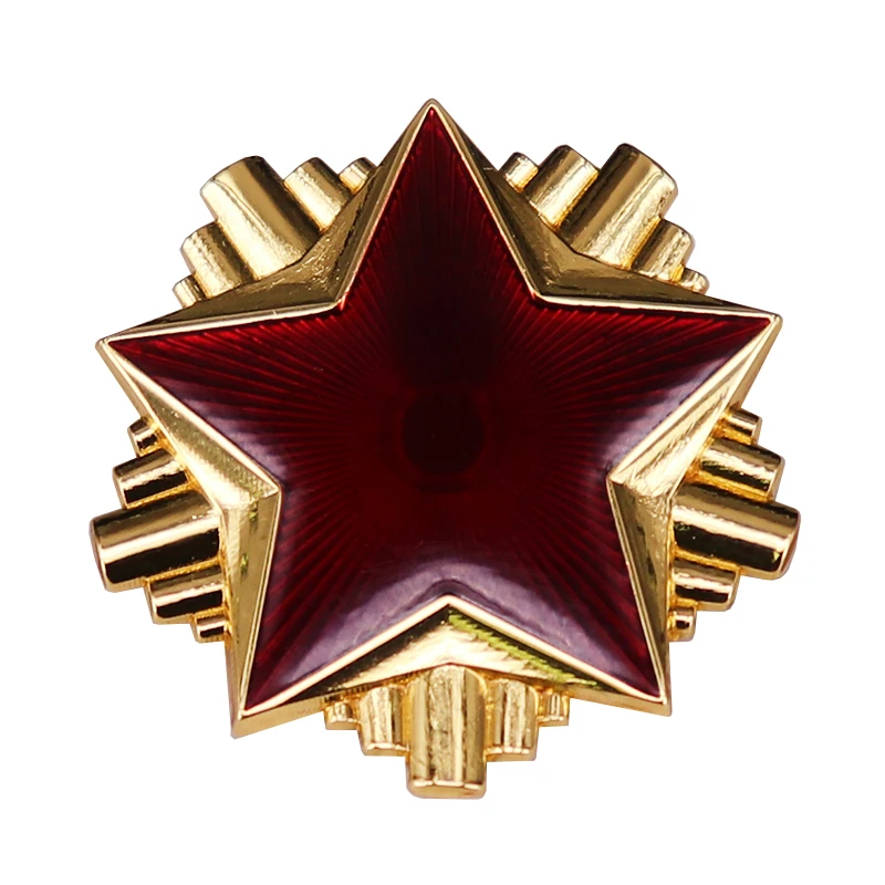 Soviet Red Star Enamel Pin Russia Medal Badge Military Accessory Yugoslavia Communist Order
