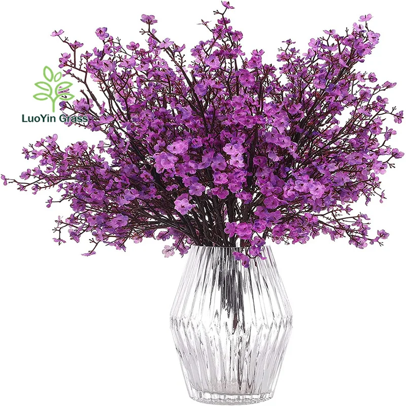 Baby Breath Gypsophila Artificial Flowers, Babies Breath Flowers Bush Artificial Gypsophila Silk Silica Real Touch Blooms