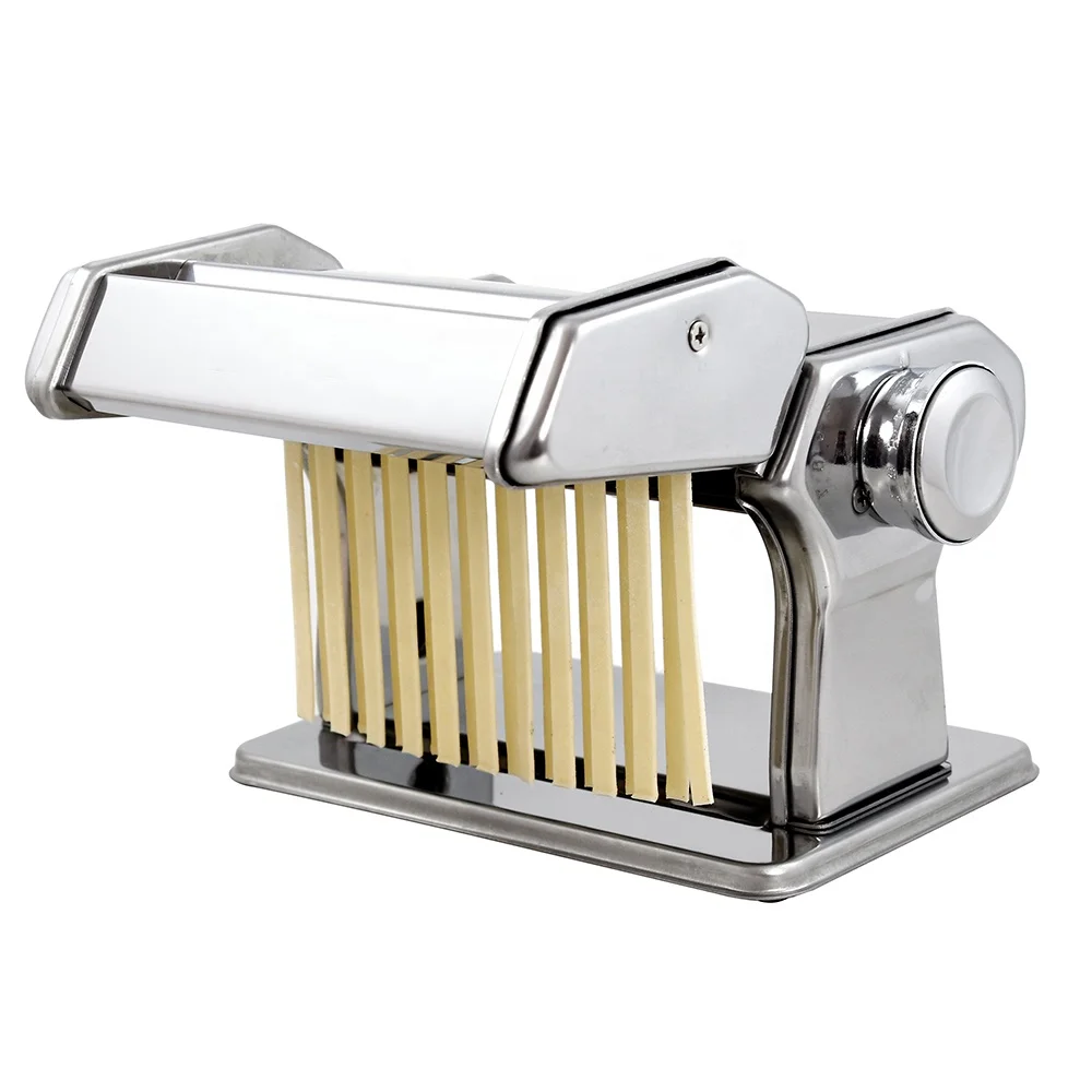 Stainless Steel Wide Noodle Roller Pasta Noodles Maker Machine with 3 Blades