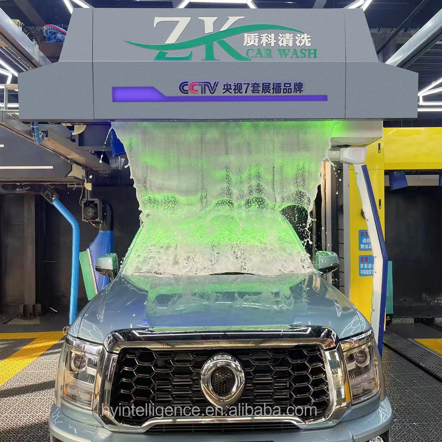 New Fully Auto Vehicle Width Test 360 Degree Automatic Car Wash Machine Machine System With 4 Set Air Dryer