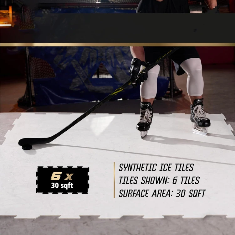 Sanhong Bespoke Portable Artificial Uhmwpe Tiles Synthetic Hockey Skating Floor Ice Rink For Ice Rink