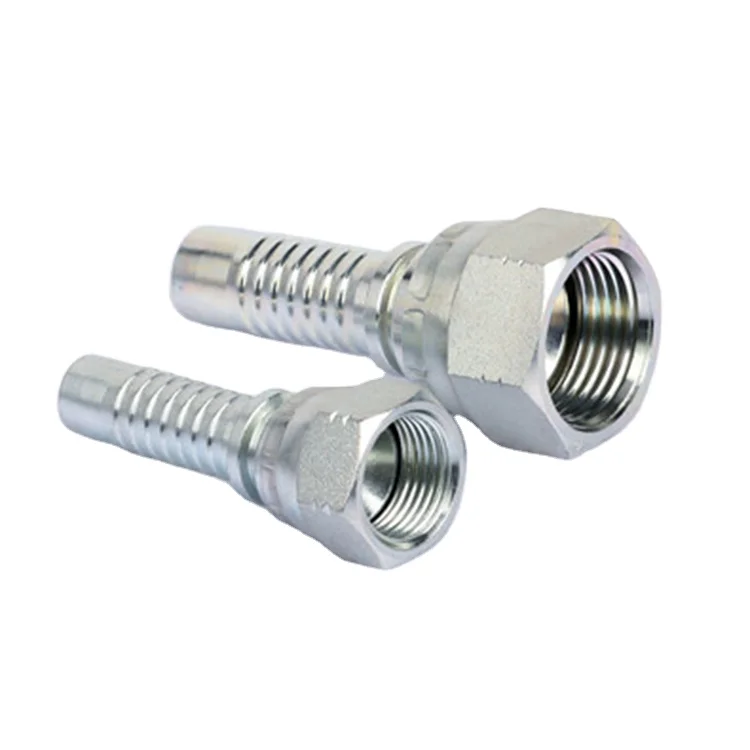 Stainless steel carbon steel Plain zinc plated custom material Thread Metric BSP JIC DIN JIS NPT ORFS hydraulic fitting