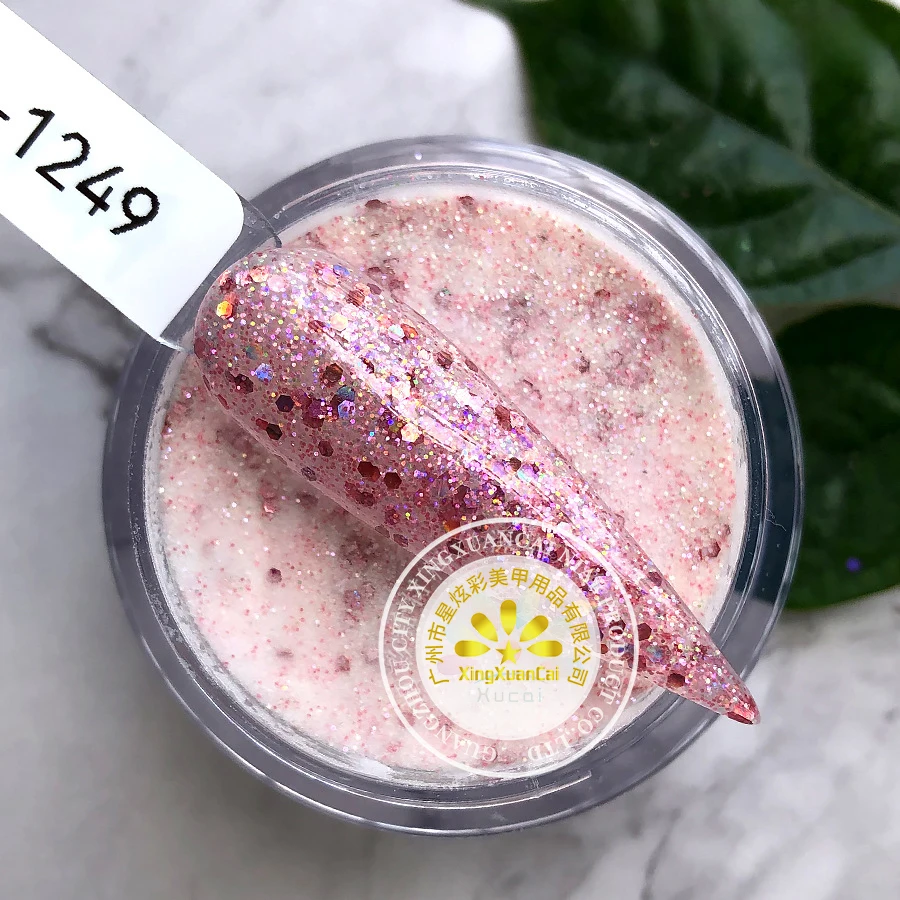 Bulk MOQ 2Kg Nail Supplies Wholesale Dipping Powder Polymer High Quality 3 In 1 Pink Glitter Clear Acrylic Powder Set For Salon