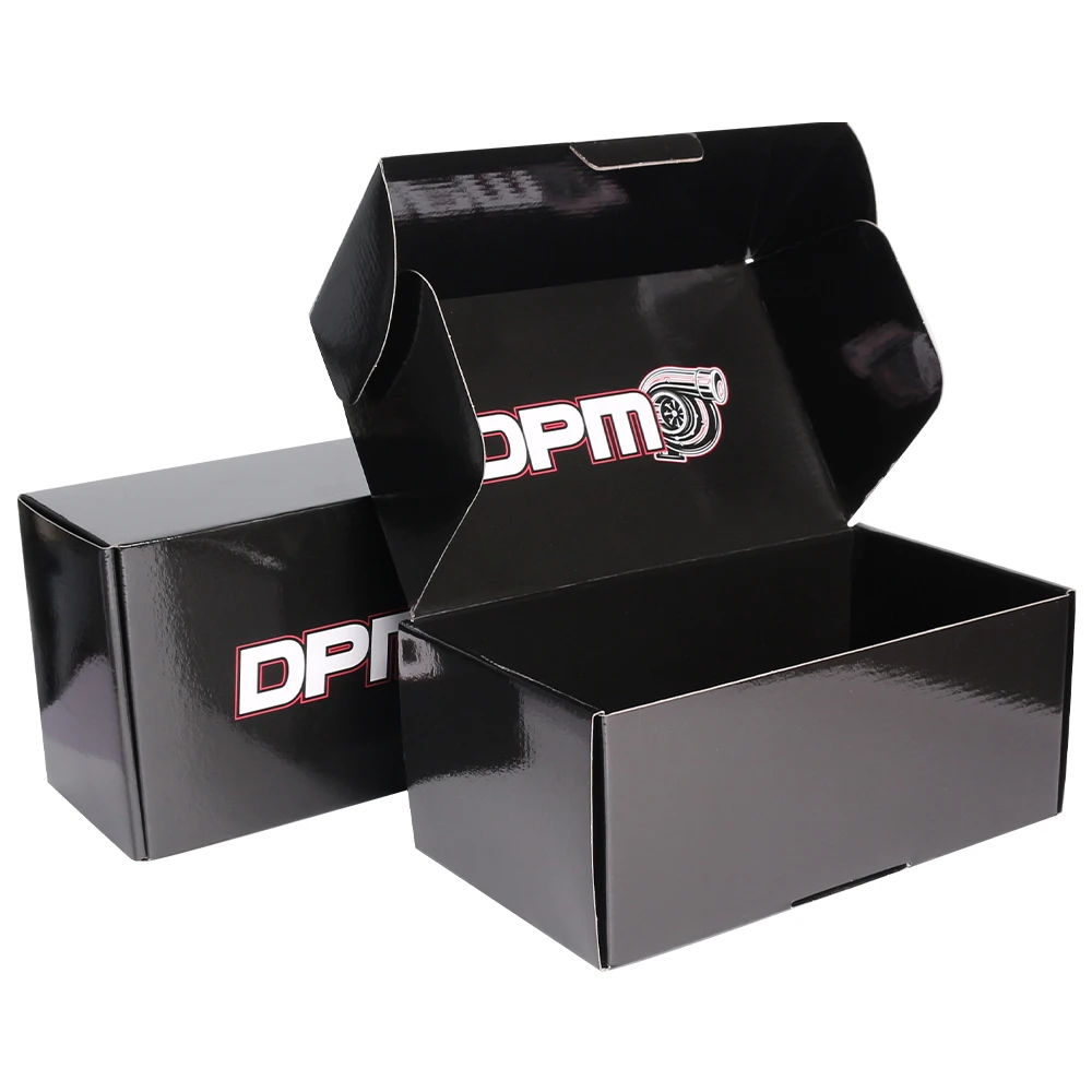 Luxury corrugated shipping box Custom Black gift paper packaging boxes with logo Cardboard mailer box packaging for packing