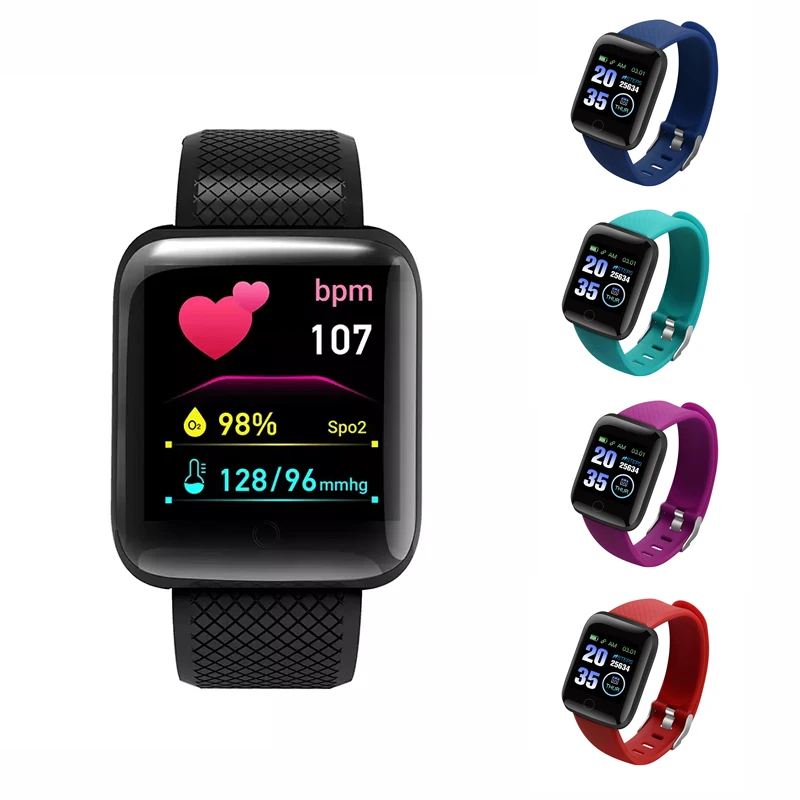 Waterproof smart watch 116plus sports fitness sleep heart rate tracker D13 Android IOS mobile phone smart wearing Bracelet