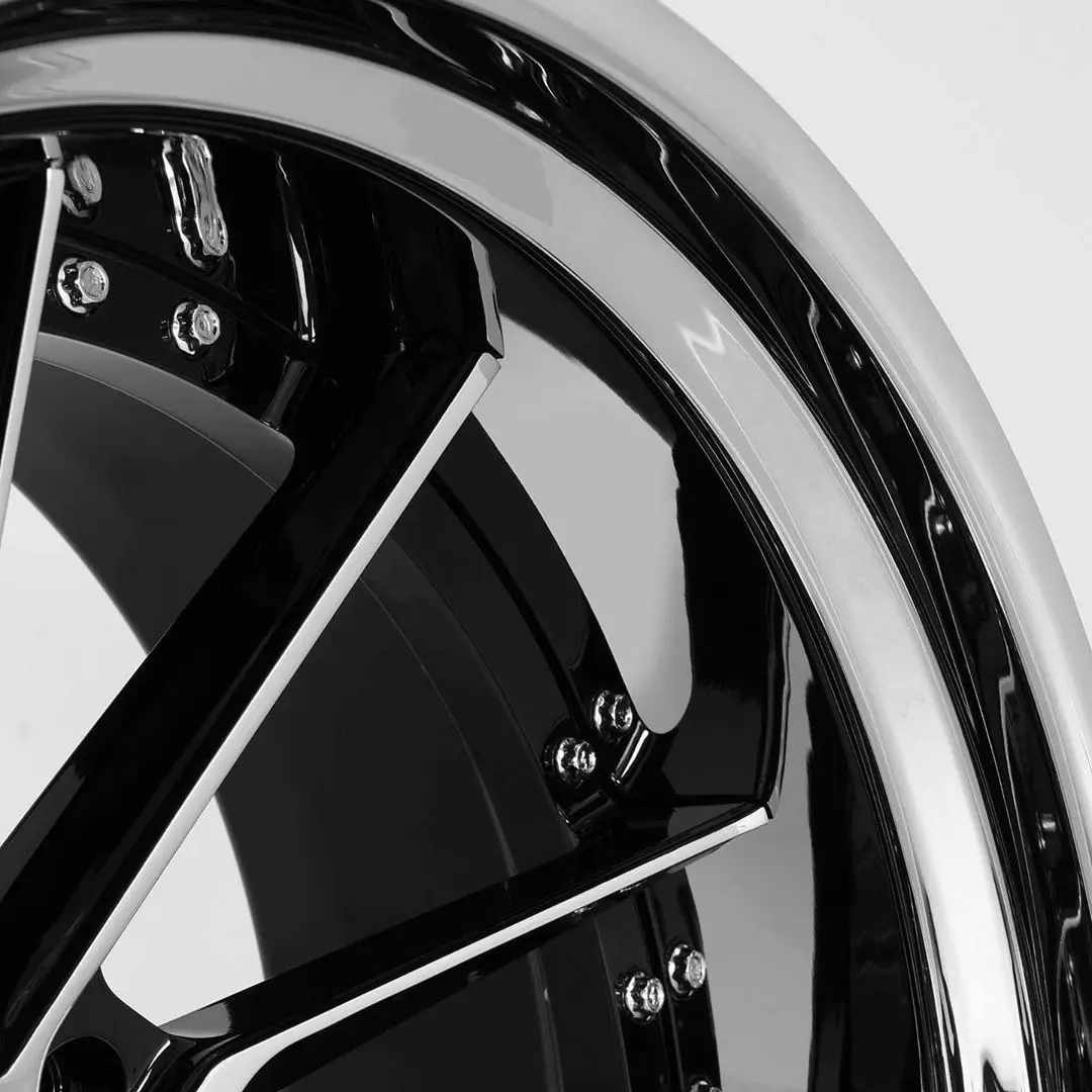 18 19 20 21 22 24 inch 3 piece forged wheel chrome three wheels