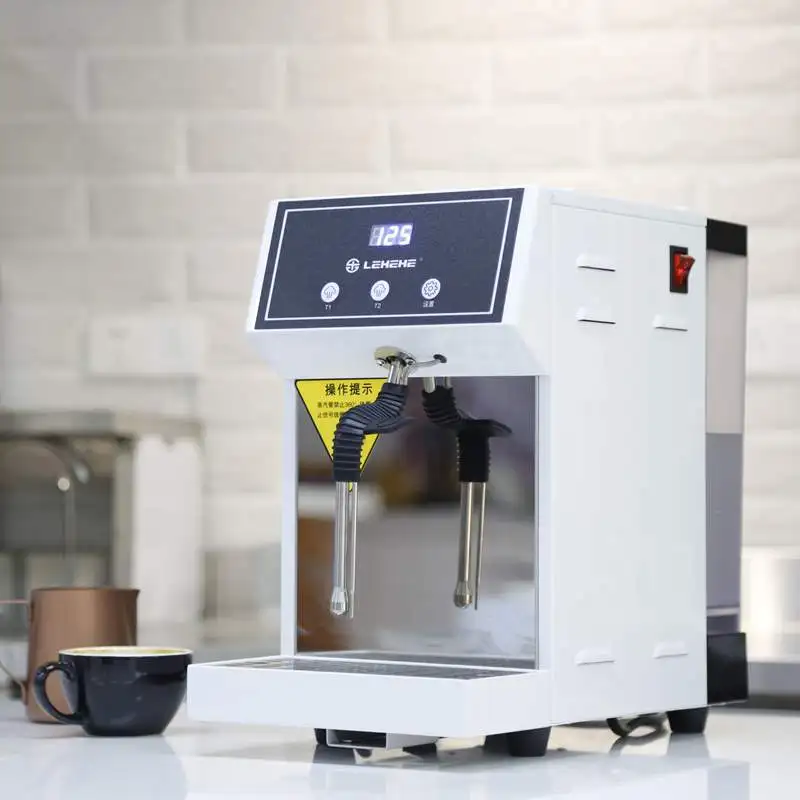 Electric Milk Frother Bubble Tea & Coffee Shop Water Tank Heating Milk Steamer Machine