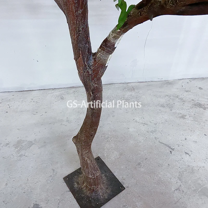 Artificial olive green leaves plant decor in home tree branch simulation plant artificial olive trees