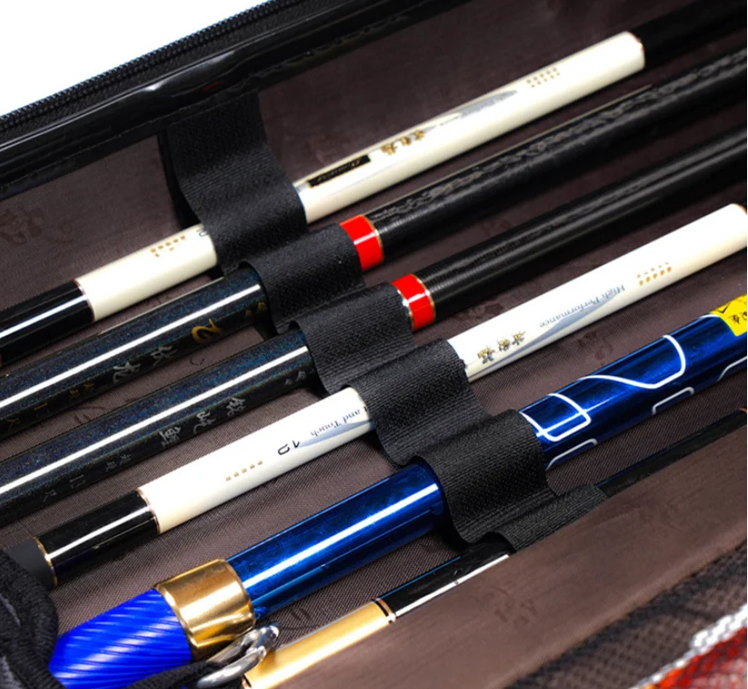 Portable Fishing Tackle Bag Shell Waterproof ABS Rod Hard Case Carrying Carrier Storage