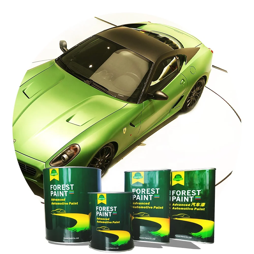 High Gloss Acrylic Solid Metallic Pearl Colours 2k basecoat Automotive Paint Liquid Car Coating for Used Auto Body Repair