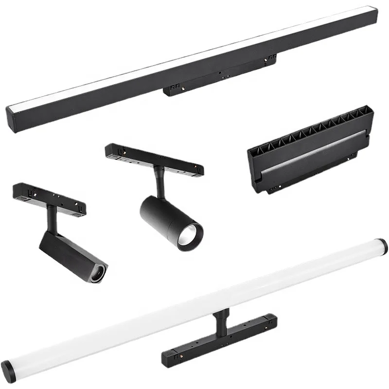 Preferred High Quality  Dimmable Lighting System Free Combination Led Magnetic Track Lights